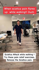 Sciatica Attack while walking! Try these Exercises to release Sciatica pain #lowbackpainrelief #sciatica #sciaticarelief #PhysicalTherapy #walking #everyonefollowers | Doc Jun