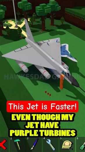 Roblox Build a Boat for Treasure! Big Jet on Red Turbine faster than Purple Turbine #babft #roblox