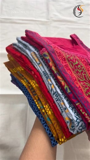 9.5K views · 74 reactions | NEW Block Print Cotton Fabric Ready-Made Three-Piece Set Body Size: 36 | 38 | 40 | 42 | 44 | 46 Video Click: Shazneen (Original) Product: Shazneen This video is created and owned by Shazneen. #shazneenbd #shazneenclothingstore | Shazneen | Facebook