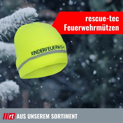 Unsere rescue-tec Wintermützen mit gesticktem Schriftzug KINDER- oder JUGENDFEUERWEHR sind die idealen Begleiter für kalte Tage. Sofort lieferbar – jetzt bestellen und den kleinen Helden eine Freude zu Weihnachten bereiten! Nur so lange der Vorrat reicht! | rescue-tec
