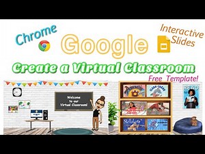 How to Create a Virtual Classroom | Google Slides Interactive Classroom | Free Template Link