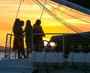 St. John Champagne Sunset Sail - Luxury Catamaran Experience