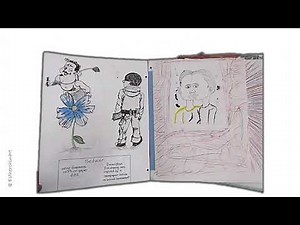 Reflective Art Journal for CSEC Flip Through on Child Abuse: Shattered Life: Drawing and Mixed Media