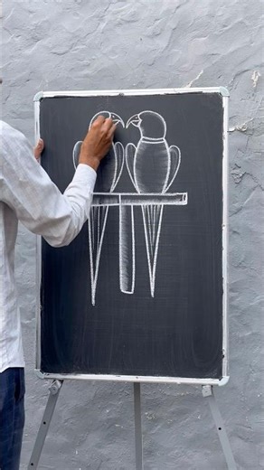 How to draw two parrots step by step ||🦜👌 #parrotart #drawing #artist