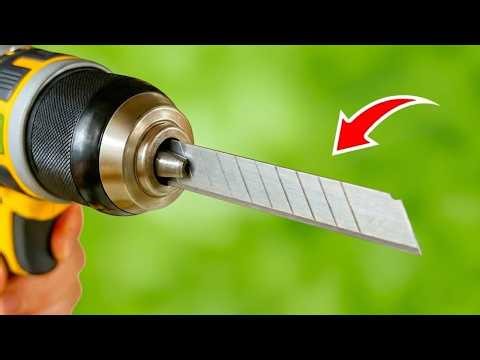Just insert a Snap-Off Blade into Drill and you will be amazed at the results!!😱