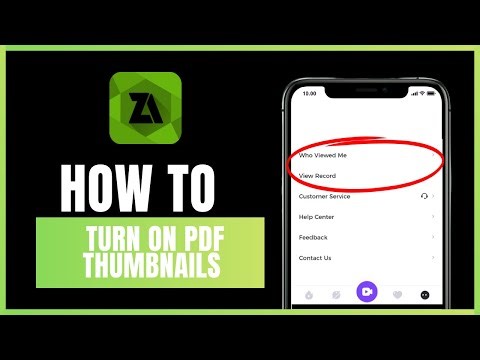 How to turn on PDF thumbnails in ZArchiver