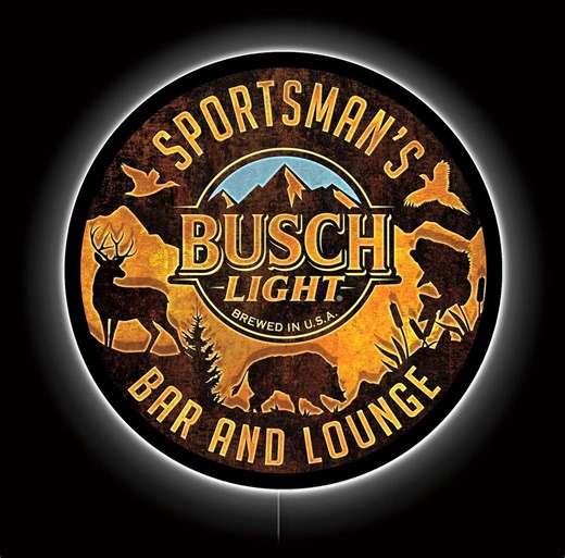 Backlit LED Sign, Busch Light Sportsman's Bar and Lounge, Vintage, Bar, Man Cave Decor - Etsy