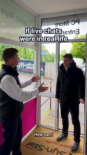 If live chats were in real life