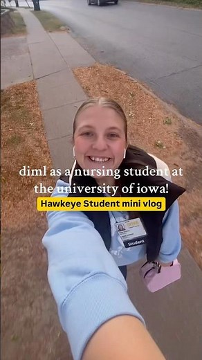 Day in the life of a University of Iowa nursing student 🩺 #universityofiowa #hawkeyes #college