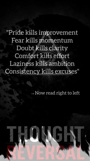 This hits different when you reverse it.Think deeper. Move smarter. #Motivation #Mindset #Discipline