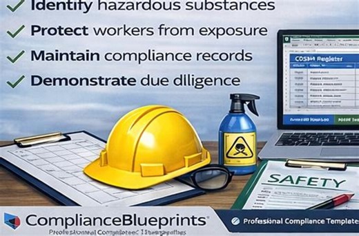 COSHH Register Template | Chemical Inventory, SDS Log (digital Download) - Etsy