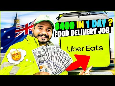 "$400 in 1 Day 💵 Uber Eats Delivery Job Australia | Real Earnings & Delivery kit unboxing 2025"