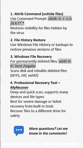 How to Recover EXE Virus Infected Files on Windows 10/11 #virus #windows