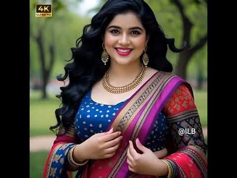 Plus Size Saree Models Videos: Curvy Indian Ethnic Lookbook