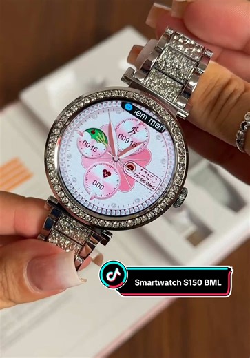 Smartwatch S150 BML✨ Lindo para o dia☀️ e para a noite🌛✨ Completo! Ótimo custo benefício 🤌✨ . . #smartwatch #smartwatchviral #relogiointeligente #relogiosfemininos #relogios