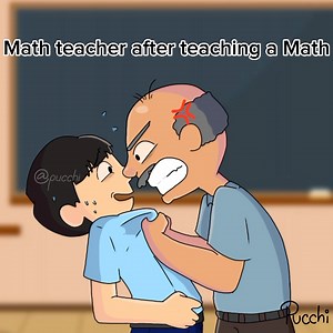 Learning math be like Animated by pucchi | Cartoon People