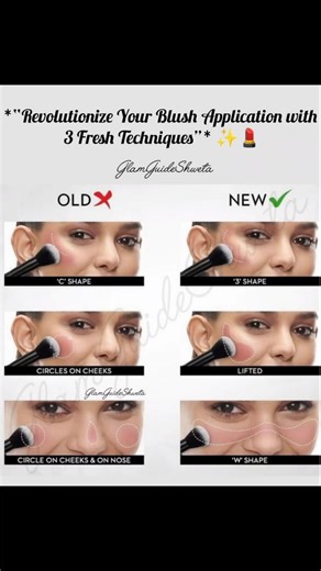*“Revolutionize Your Blush Application with 3 Fresh Techniques”* ✨💄#blushplacement #makeup #tips #yt