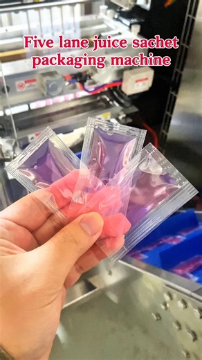 Juice sachet packaging machine.#packagingmachine #factory #juice #honey