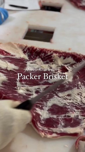 Golden rule of brisket prep?🚨 Cook LOW & SLOW! Slow-smoke at a temperature of 250˚F, allowing about one hour of cooking time per pound of meat. So, if you have a 10-pound brisket, expect to smoke it for about 10 hours. 🔥 Harris Ranch Beef Brisket 🥩 - Available at shop.harrisranchbeef.com ##brisket##thanksgivingdinner##harrisranch##trimming#smokedbrisket #candycrush10 #flexeveryangle