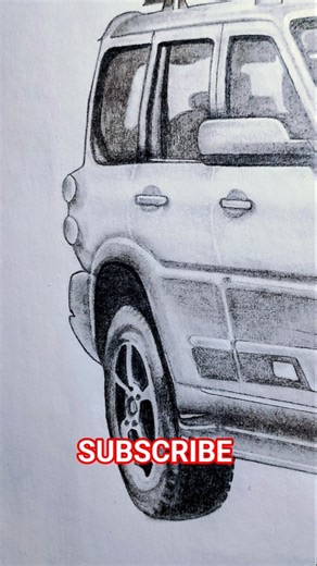 Mahindra Scorpio Drawing🔥 #shorts #viral #trending #sketch #art #drawing #mahindra #scorpio #car