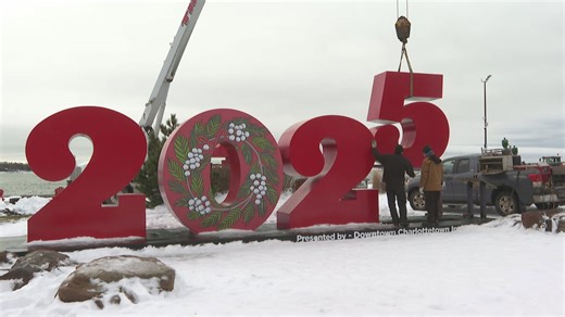 Goodbye 2024, hello 2025: Charlottetown's big red sign gets its New Year's makeover