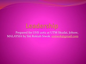 Leadership - SlideServe