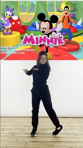 How to do the Hot Dog Dance like Minnie Mouse in Mickey Mouse Clubhouse 🎀🥳‪@disneyjr‬