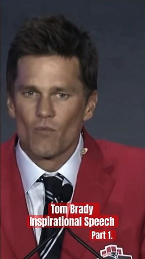 Tom Brady’s inspirational speech at the Patriots Hall of Fame Induction Ceremony! #tombrady #nflnews