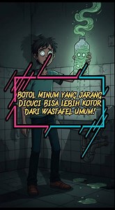 Botol Minum yang Jarang Dicuci Bisa Lebih Kotor dari Wastafel Umum❗#fyp #shorts #viral #faktaunik