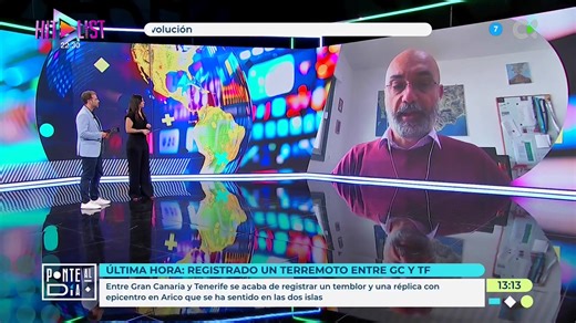 "No es un dato ni para alarmarse ni con un significado específico. Es, simplemente, un terremoto en la corteza como los que ocurren cada semana en esta misma zona" "Un terremoto de magnitud 4 es normal que tenga algunas réplicas. No hay que asustarse" 🗣️ Luca D'Auria | Responsable Vigilancia Involcan ➡️ https://f.mtr.cool/mcyqwzbkla | RadioTelevisión Canaria - RTVC.es