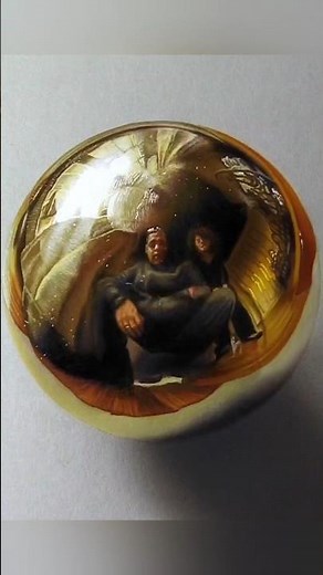 You and I in a golden orb #drawing