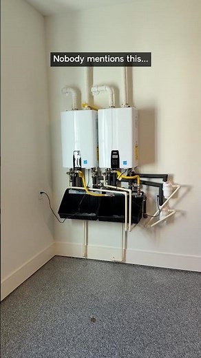 Tankless water heaters don’t hold water but still need a drain pan…