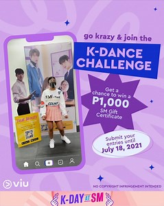 116K views · 246 reactions | Let’s dance our K-hearts out and win #OnlyAtSM!  Your krushes are waiting for you when you get #FirstDibsAtSM! This #KDayAtSM2021, you can finally meet the oppas and dance with them when you join the K-Dance Challenge.  Check the mechanics in the comments section to find out how you can WIN aweSM prizes.  #EverythingsHereAtSM smsupermalls.com | SM MEGAMALL | Facebook
