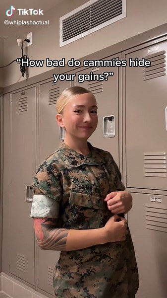IM TIRED OF LOOKING SKINNY IN CAMMIES I WANT TO LOOK LIKE A MAN!!! 🙄😕 #usmc #marines #marinecorps #femalemarine #military #militarylife #miltok #miltokcommunity #womeninunifom #militarywomen #militarytiktok #fyp #foryou #real #xyzbca