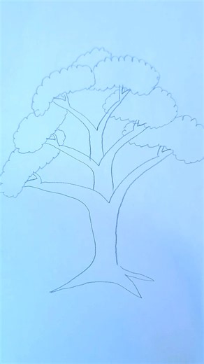 How to Draw a Realistic Tree with a Pencil 🌳✏️ | Easy Step-by-Step Drawing