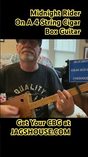 The Allman Brothers Midnight Rider 4 String Cigar Box Guitar Lesson #cbg #cigarboxguitarlesson