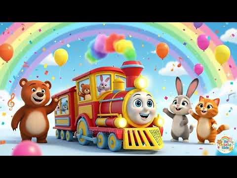 Numbers Train Song 🚂 | Learn Numbers 1 to 8 for Toddlers || Na Na La La Kids 🎶
