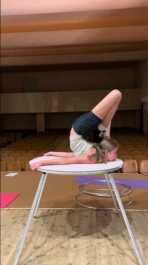 #Gymnastics-girl table tricks | creative acro routine