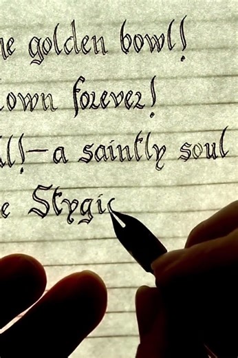 Handwriting E. A. Poe’s “Lenore” Part 2