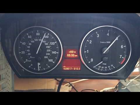 BMW E90 KOMBI bench setup. No error lights. No needle skip.