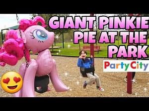 Giant PARTY CITY Airwalker Gliding My Little Pony Balloon shopping 2019 PINKIE PIE