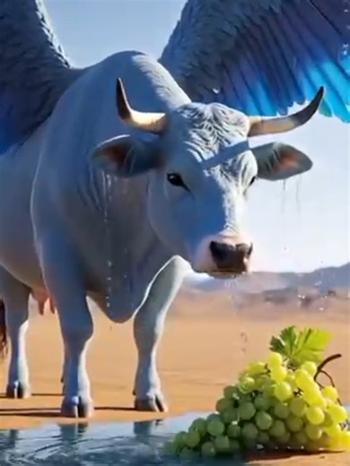 The Blue-Winged Cow and the Sad Grape Tree #tiktok#foryou#foryupage#viral#viralvide