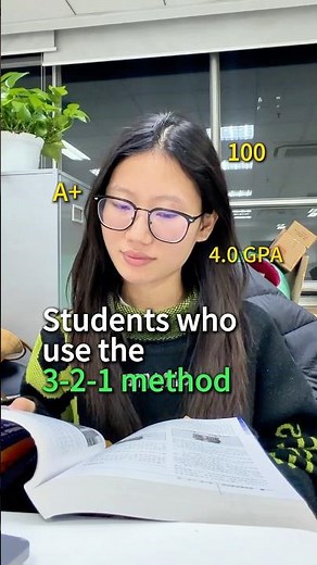 The 3-2-1 Method 🤫📚 Read to STOP procrastinating ➡️#studytips #exam #studyhacks #students