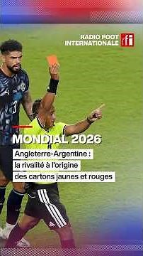 Connaissez-vous l'histoire des cartons jaunes et rouges dans le football ? #ENGARG #messi • RFI