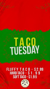 "Taco 'bout a deal! 🌮 Join us at Señor Tequila Mexican Cuisine and Tequila Bar this Taco Tuesday for fluffy tacos at just $2.99 and your choice of hard or soft tacos for only $1.99. Plus, snag a taco with every drink you buy during happy hour. ¡Arriba!" | Señor Tequila Mexican Cuisine & Tequila Bar