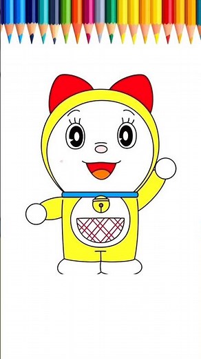 How to Draw Dorami Easy |Doraemon #kidsdrawing #drawing #trending