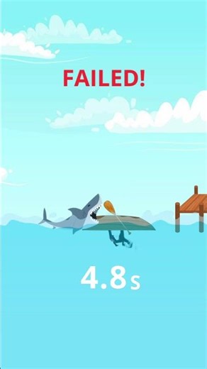 Escape from shark game #shark #escape #gameplay #lose #win
