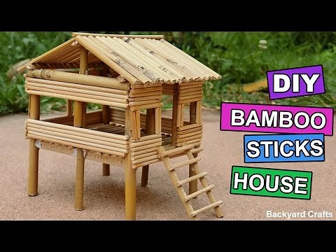 DIY Bamboo Sticks House : Easy Step by Step | Backyard Crafts
