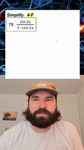 ALGEBRA 2: TRIG IDENTITIES - DOUBLE ANGLES #algbebra2 #STEM #tutor #math