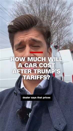 281K views · 1.9K reactions | President Donald Trump said that the US will impose a 25% tariff on all cars imported from foreign countries, including Canada and Mexico, beginning Thursday. CNN's Danny Freeman talked with the owner of a car dealership in Glen Mills, Pennsylvania, about how the impending tariffs will impact prices. https://cnn.it/43wqGjo | CNN | Facebook